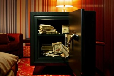 Сейф в номере отеля ИИ Кандинский (18+)