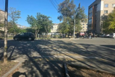 Место наезда на пешехода предоставлено Госавтоинспекцией Уссурийска