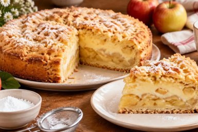 Шарлотка по‑польски: хрустящая корочка и нежная начинка — отличный повод собраться за чашкой чая