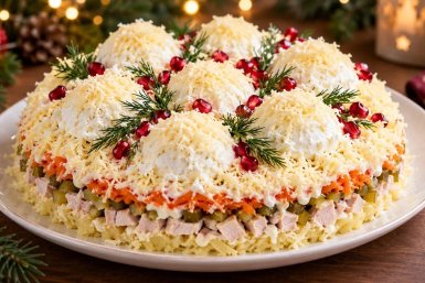 "Оливье" - в пролете: салат "Сугробы" с копчёной курицей станет хитом Нового года - сочный, сытный, аппетитный