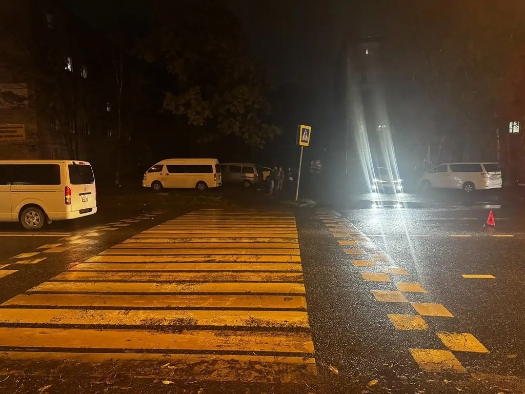Место наезда предоставлено Госавтоинспекцией Уссурийска