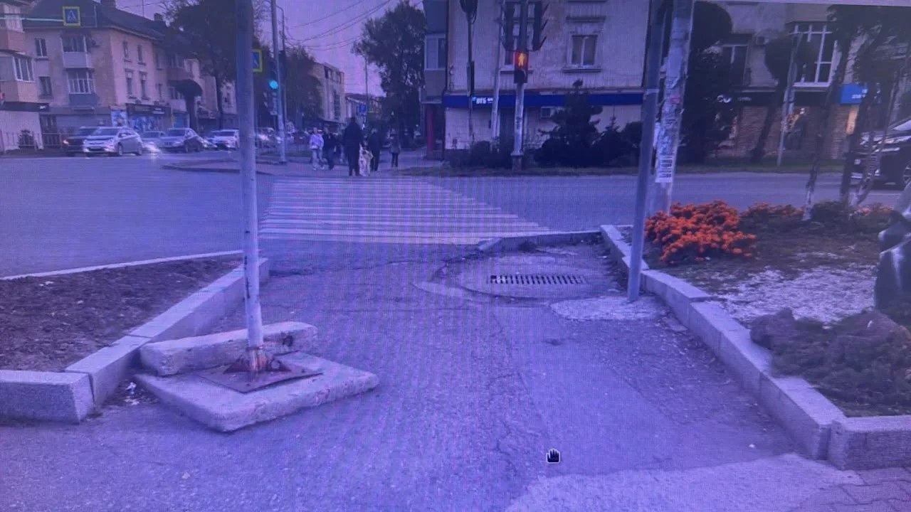 Место наезда на пешехода предоставлено Госавтоинспекцией Уссурийска